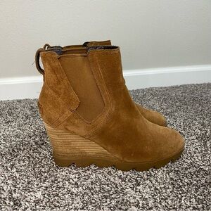 Sorel‎ Joan Uptown Chelsea Boot Brown Suede Women’s 8.5